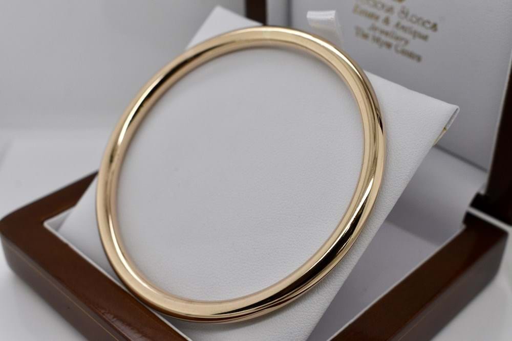 Solid gold online golf bangle