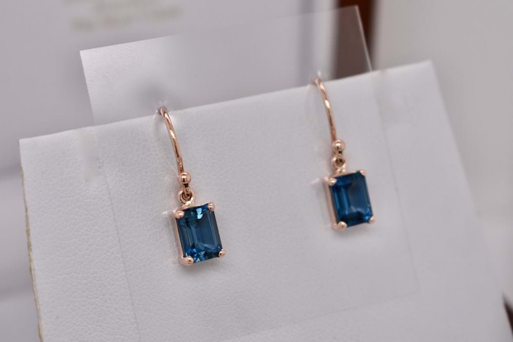 Blue topaz 2025 earrings australia