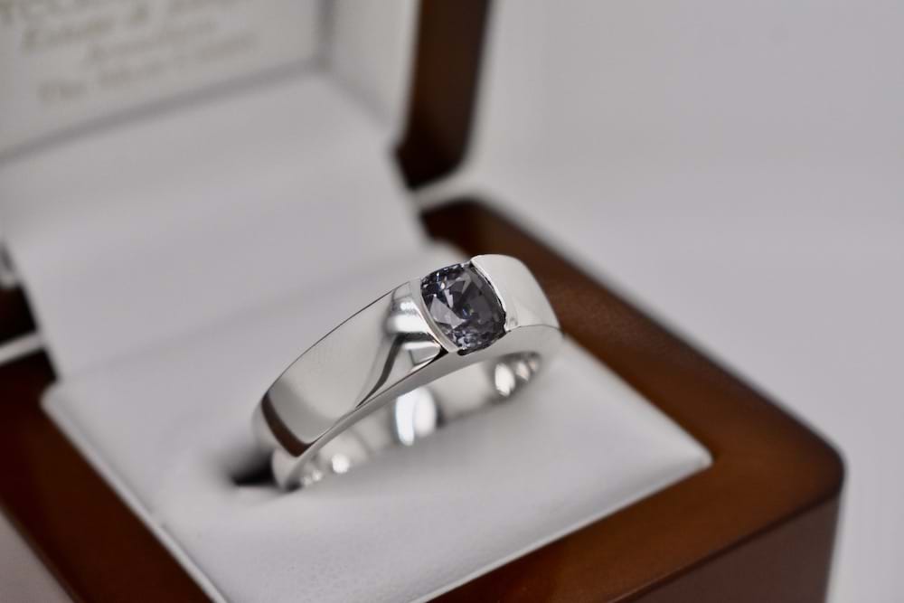 Archived Platinum 1.85ct Grey Spinel Ring