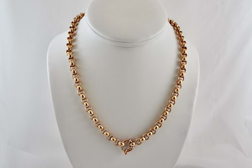 9ct Rose Gold 46g Belcher Chain 9ct-rose-gold-46g-belcher-chain