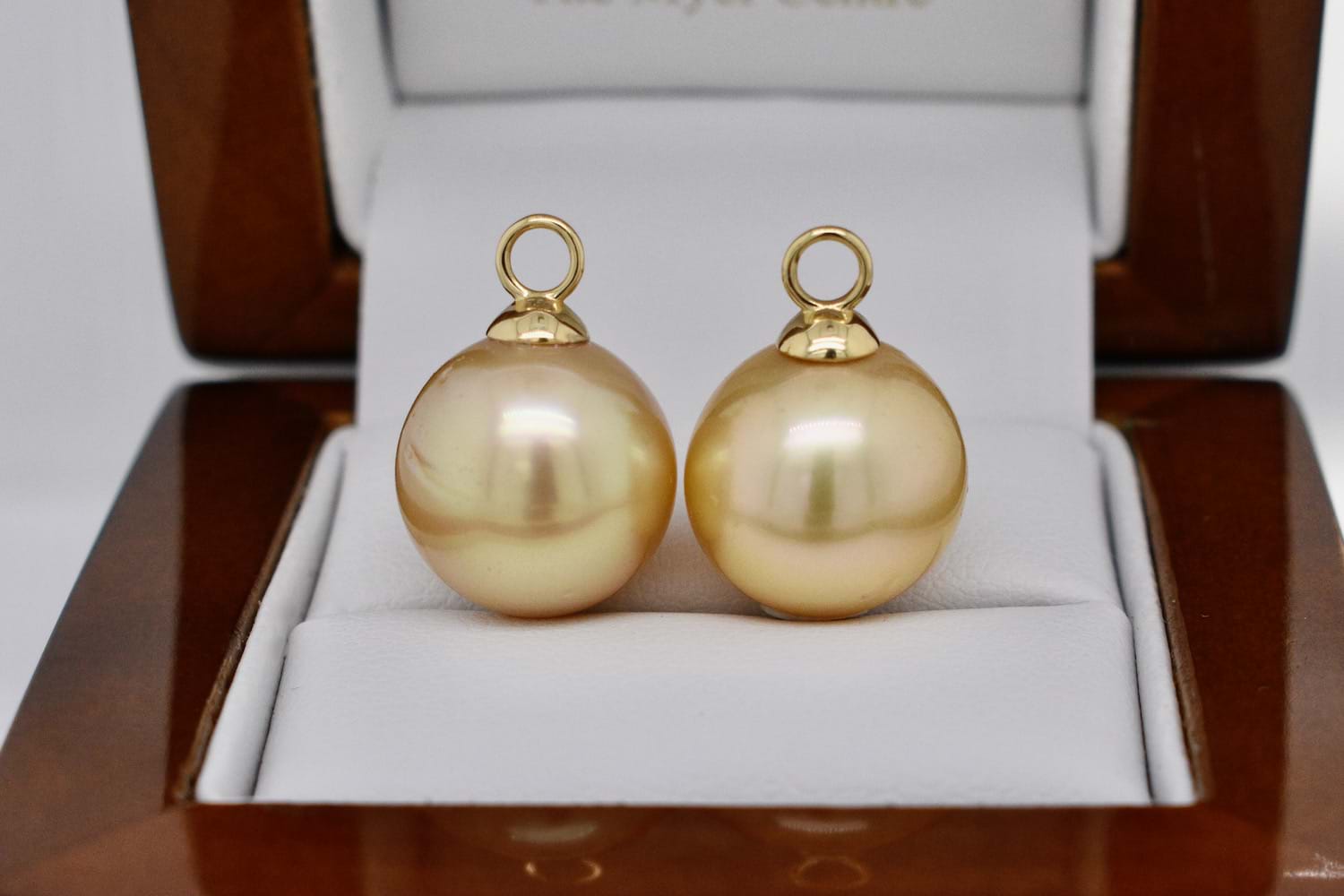 SOLD 18ct Yellow Gold 1313.5mm MidGolden South Sea Pearl Earring