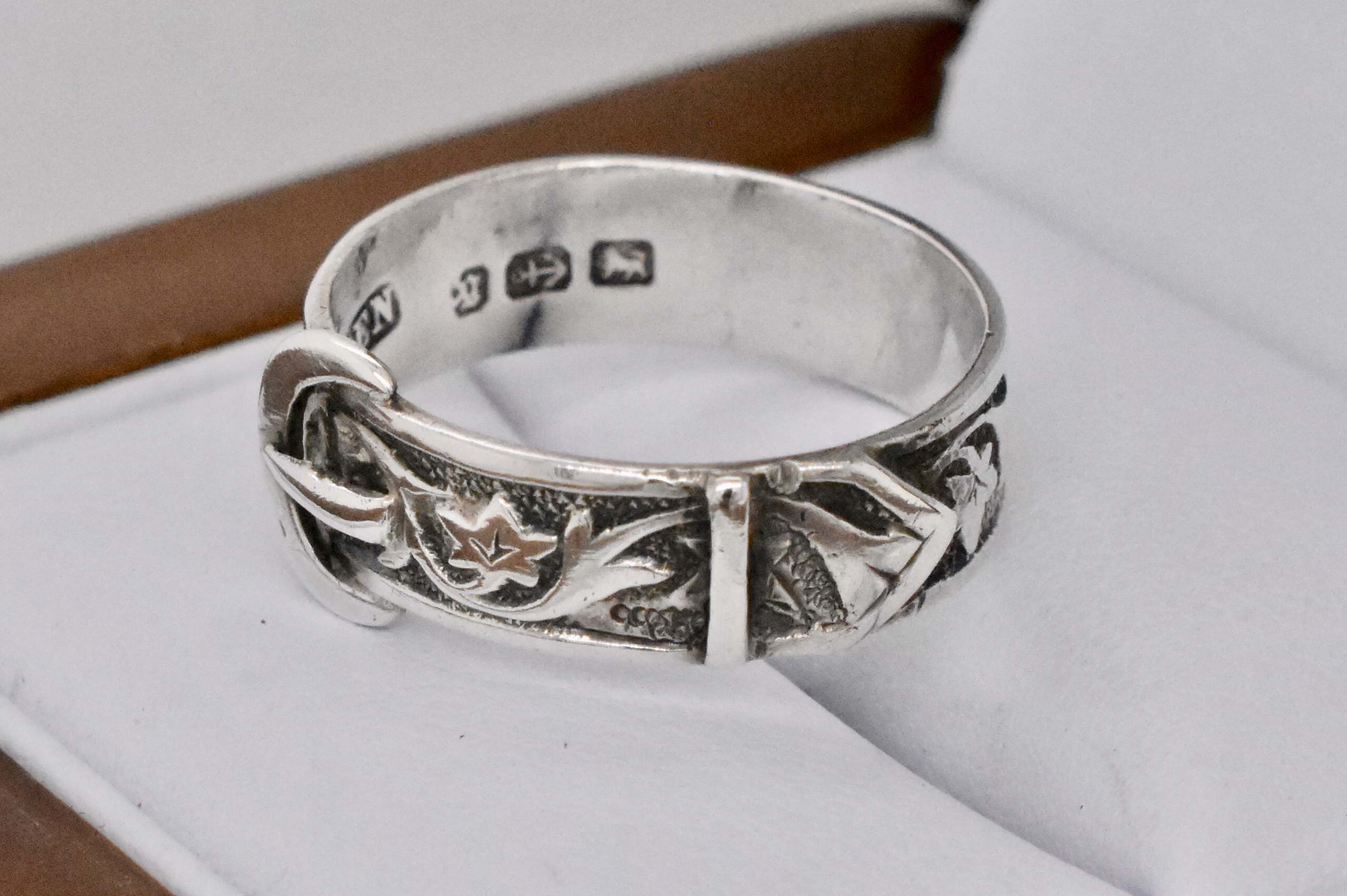 Silver Buckle Ring