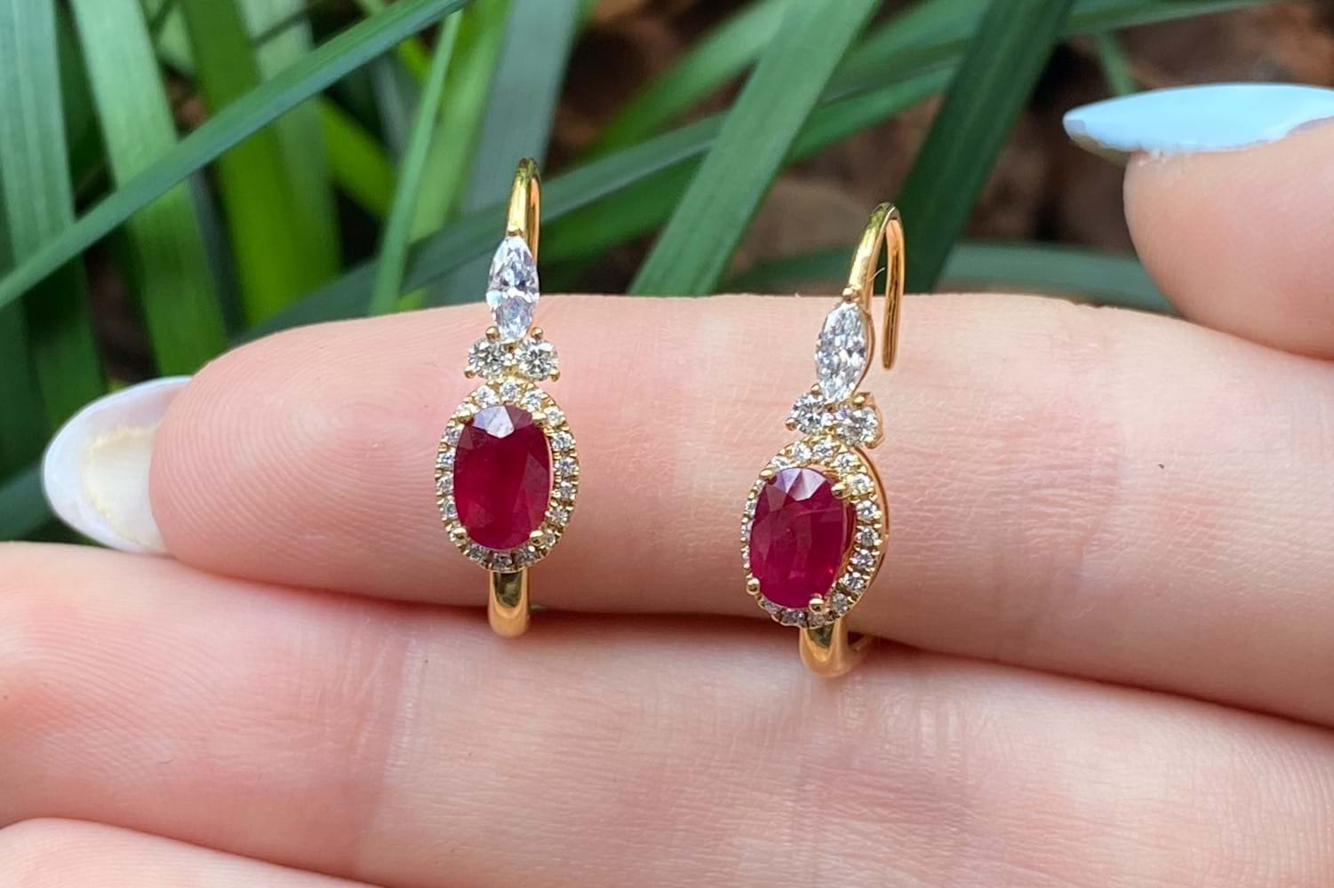 Buy 150+ Ruby Earrings Online | BlueStone.com - India's #1 Online Jewellery  Brand