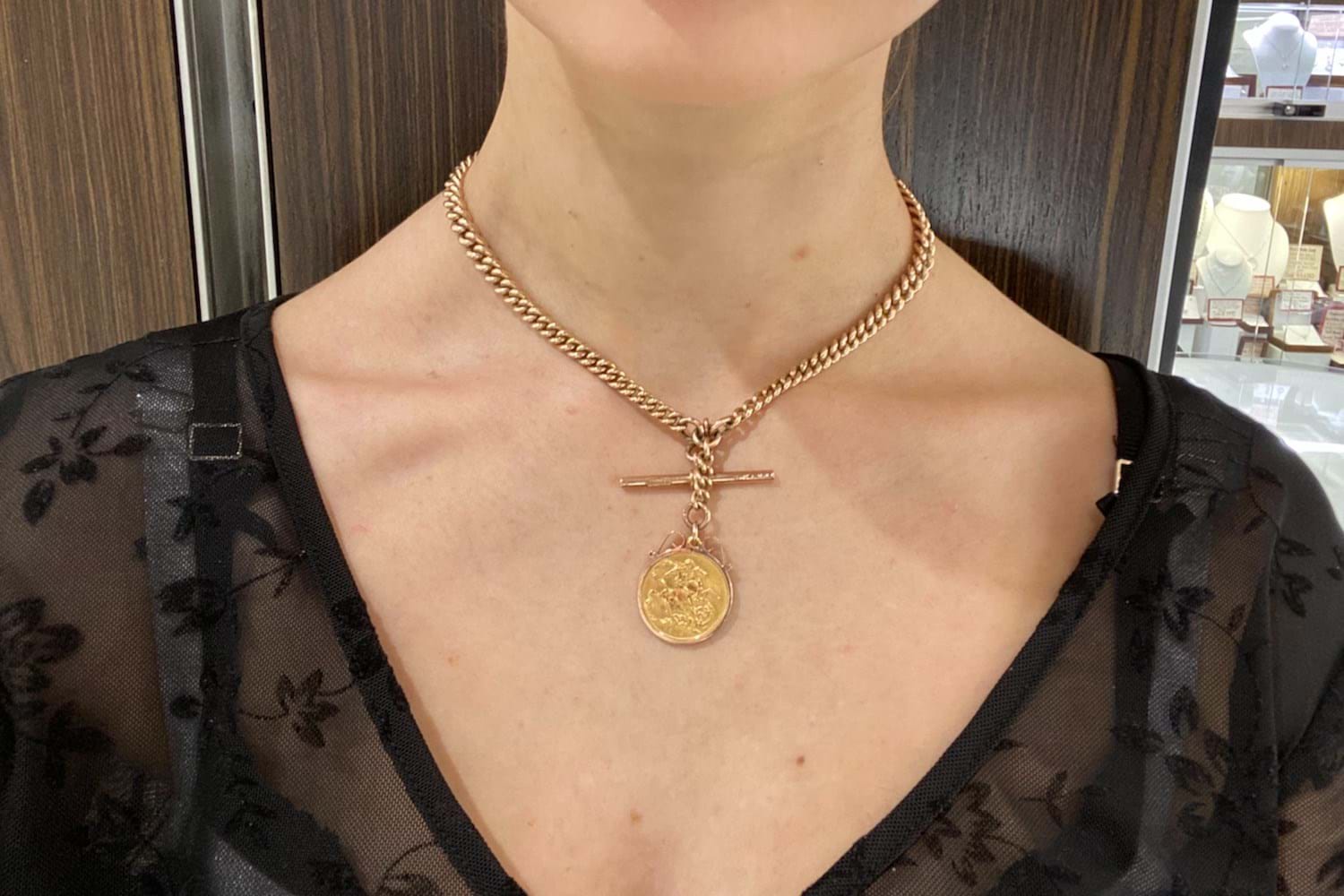 Full sales sovereign necklace